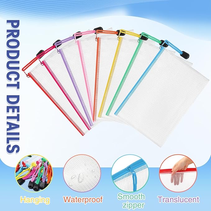 Jetec 32 Pcs Mesh Zipper Bags Toy Storage Bikini Organizer Bag Bolsas Para - Image 3