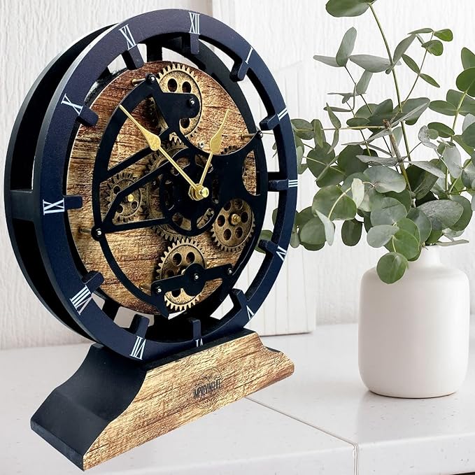 ImprovingLife The Gears Clock Desk Clock 10 inches - Image 2