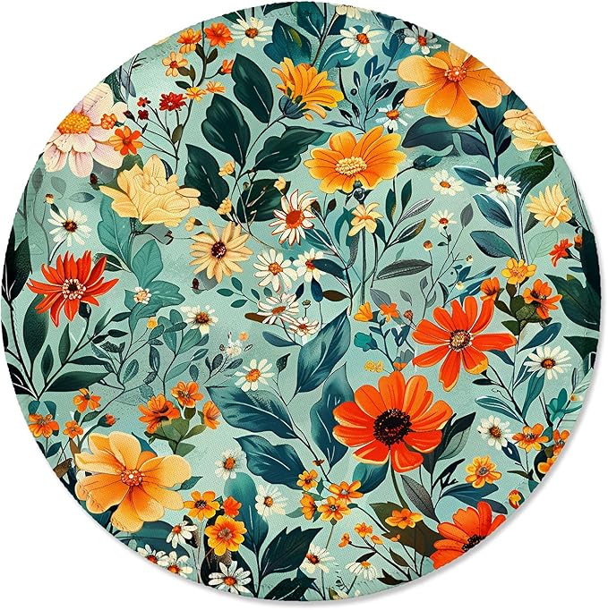 ITNRSIIET Round Mouse Pad with Stitched Edge Premium-Textured Waterproof by +ITNRSIIET