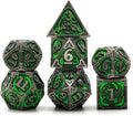PJOY D&D Dice Set Metal DND Green Dice by PJOYDice