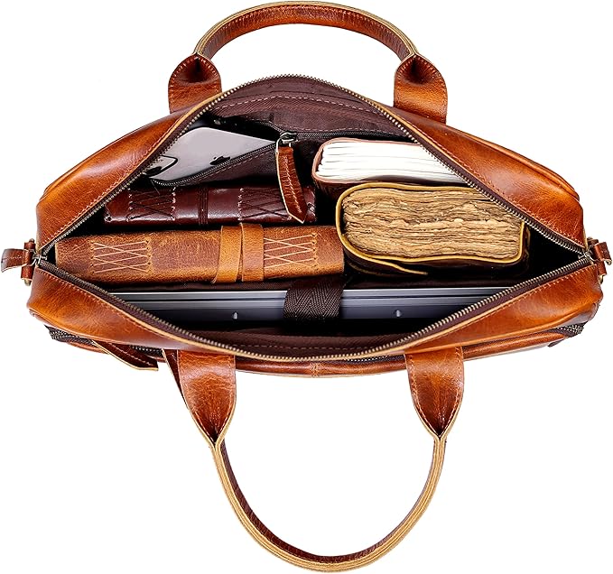 VC VINTAGE COUTURE Leather briefcase bag - Image 7