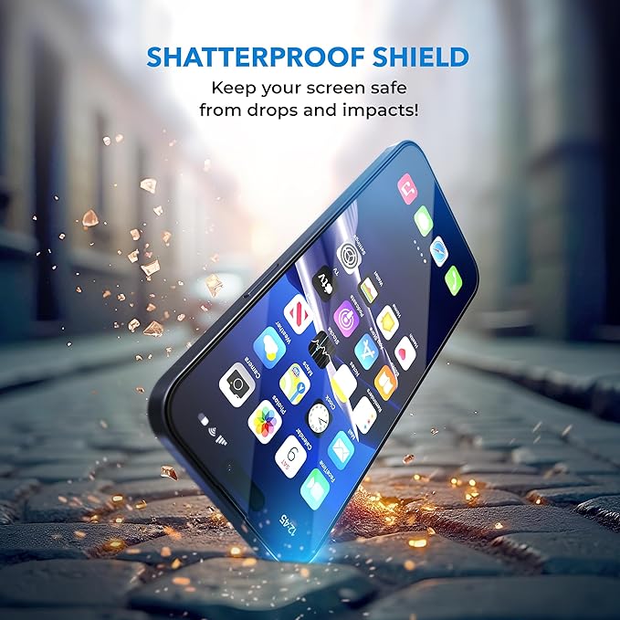 Deppa |2 Pack| for iPhone 16 Pro Anti-Blue Light Screen Protector | Scratch - Image 4