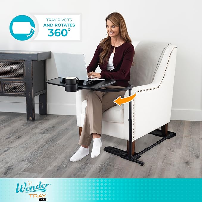 Stander Wonder Tray, Adjustable Swivel Table, Extra-Large Computer Stand - Image 6