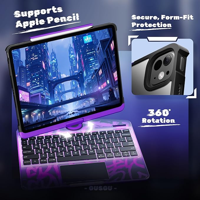 KITONE Transparent Case with Wireless Keyboard - Image 3