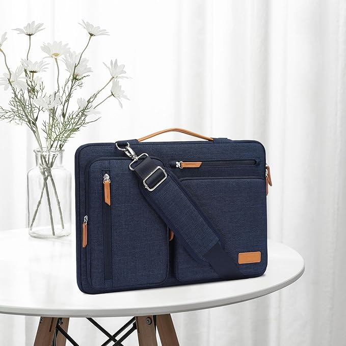 MOSISO 360 Protective Laptop Shoulder Bag, 17-17.3 inch Computer Bag Compatible - Image 6