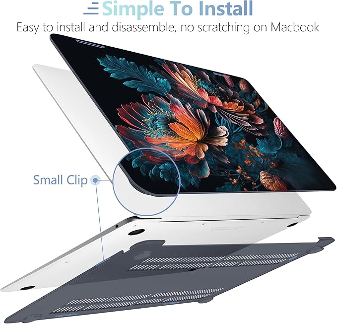 MEEgoodo for MacBook Air 13 inch Case 2021 2020 2019 2018 Released A2337 M1 - Image 4
