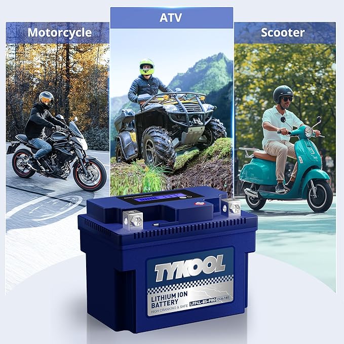 TYKOOL YTX4L-BS-Pro High PerformanceLithium Motorcycle Battery, 180CCA 12.8V - Image 6