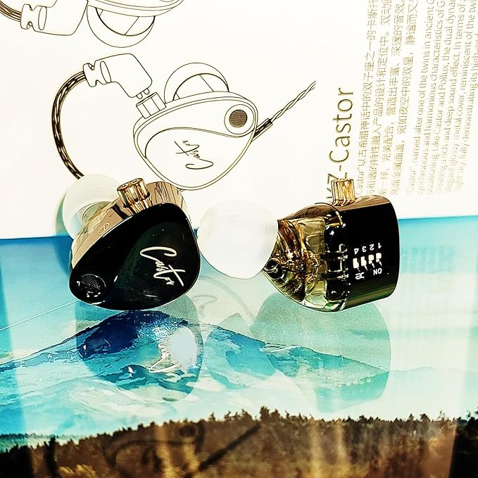KZ Castor in Ear Monitor Headphones, HiFi Improved Bass Earphone Sound Tunable - Image 3
