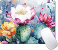 Cute Cactus Flower Plants Custom Mouse Pad by IMAYONDIA