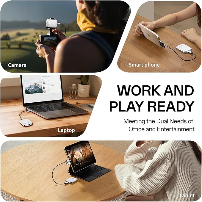 PHIXERO P5PLUS Portable SSD 512GB Up to 550MB/s, USB 3.2 Gen 2 External Solid - Image 6