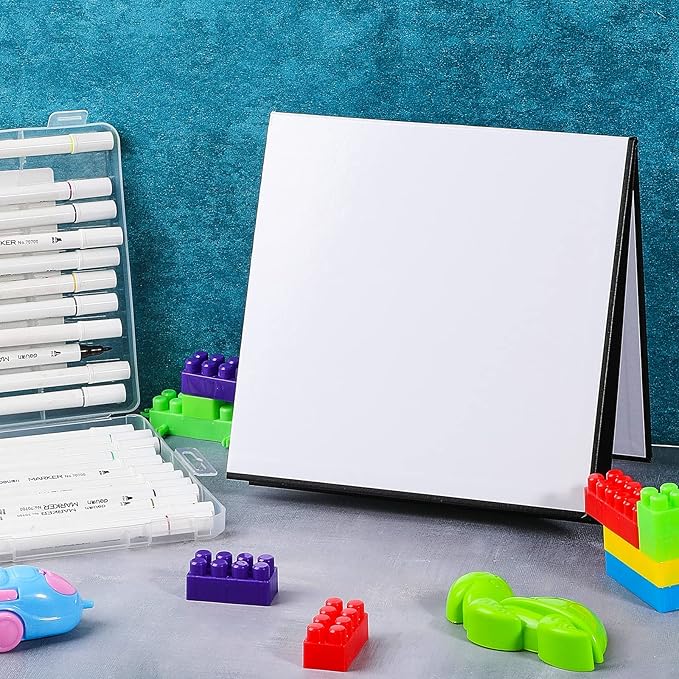 Zhanmai 10 Pcs Blank Game Board 18 x 18 Inches Quad Fold Dry Erase Make Your - Image 3