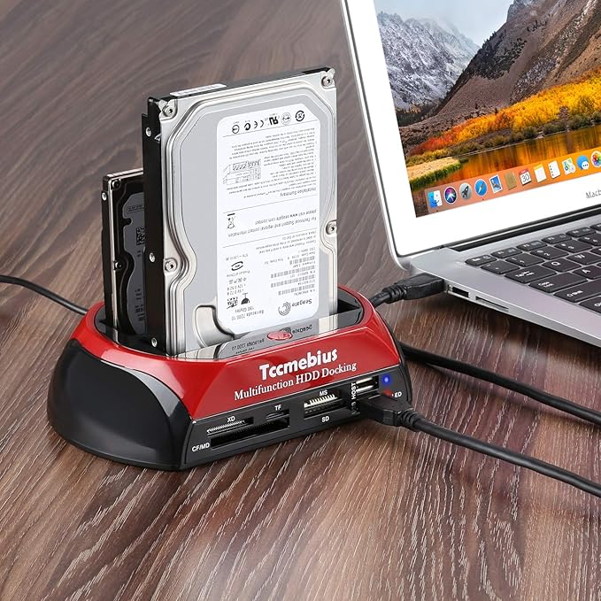 Hard Drive Docking Station, TCC-S862-US USB 2.0 to 2.5 3.5 Inch SATA IDE Dual - Image 2