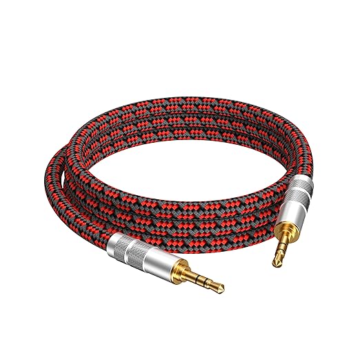 Audiophile High Purity Copper Aux Audio Cable 3.5mm Male to 3.5mm Male Audio - Image 2