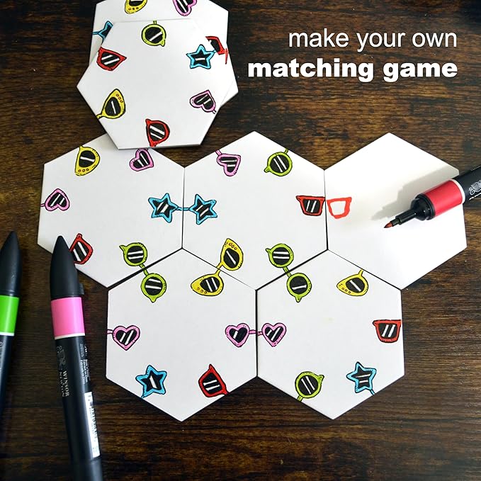 Apostrophe Games Hexagon Board Game Tiles – 20Pcs Large Game Board Pieces – - Image 5