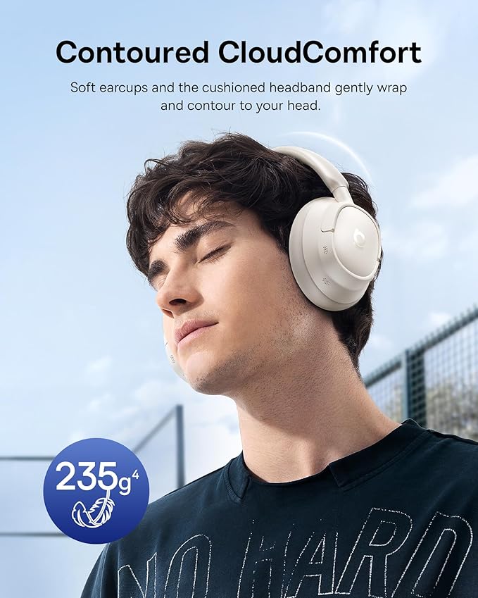 Baseus Bass BH1 NC Adaptive Active Noise Cancelling Headphones, Real-Time - Image 4