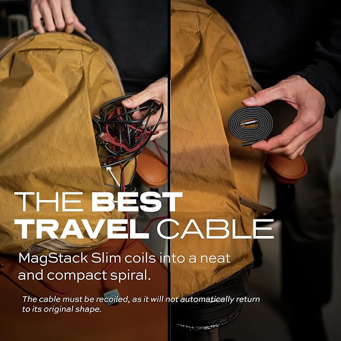 Statik MagStack USB to USB C Cable, Magnetic Anti Tangle Flat A to Type C - Image 2
