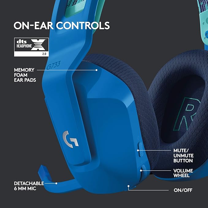 Logitech G733 Lightspeed Wireless Gaming Headset +Yeti GX Dynamic RGB Gaming - Image 2
