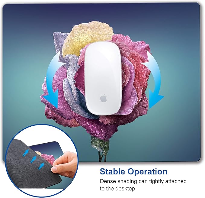 Colorful Rose Mousepad Computer Mouse pad - Image 5