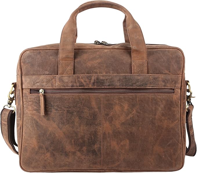 Leather briefcases Laptop Messenger Bags Best Office School College Satchel Bag - Image 8