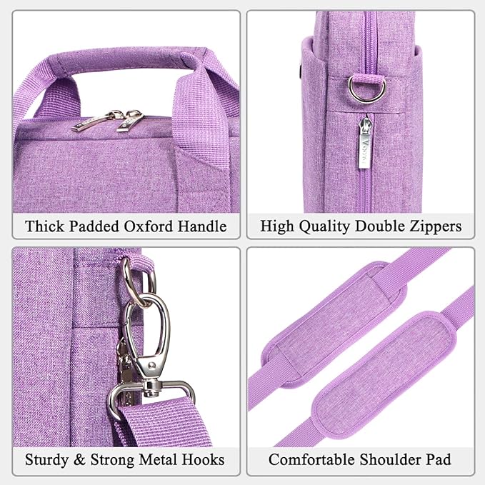 Voova Laptop Bag Case 17 17.3 Inch Computer Sleeve Messenger Bag - Image 6