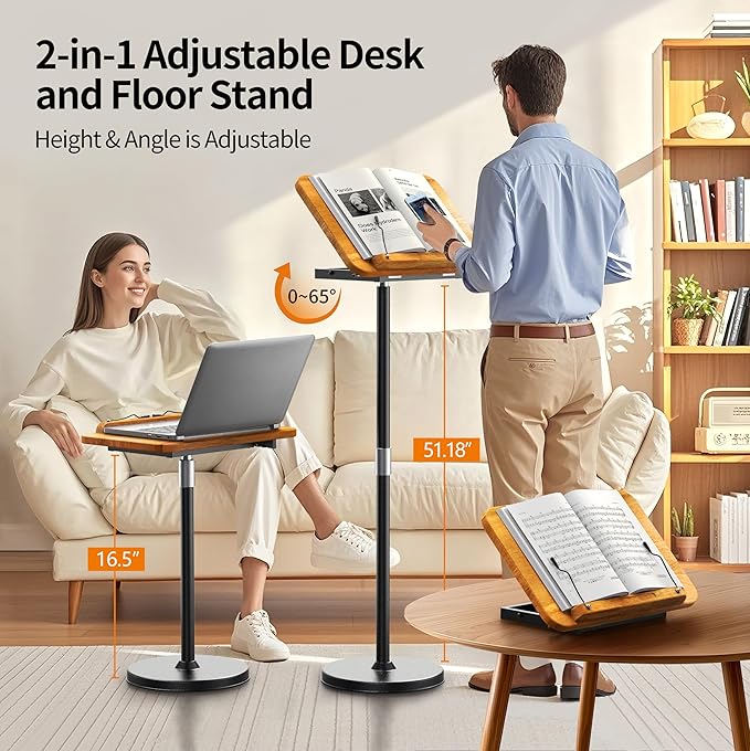 2 in 1 Dual-use Laptop Floor Stand & Laptop Stand - Image 3