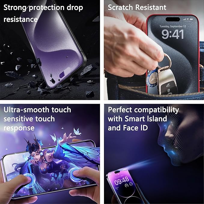 2 Pack Anti Blue Light Matte Screen Protector - Image 6
