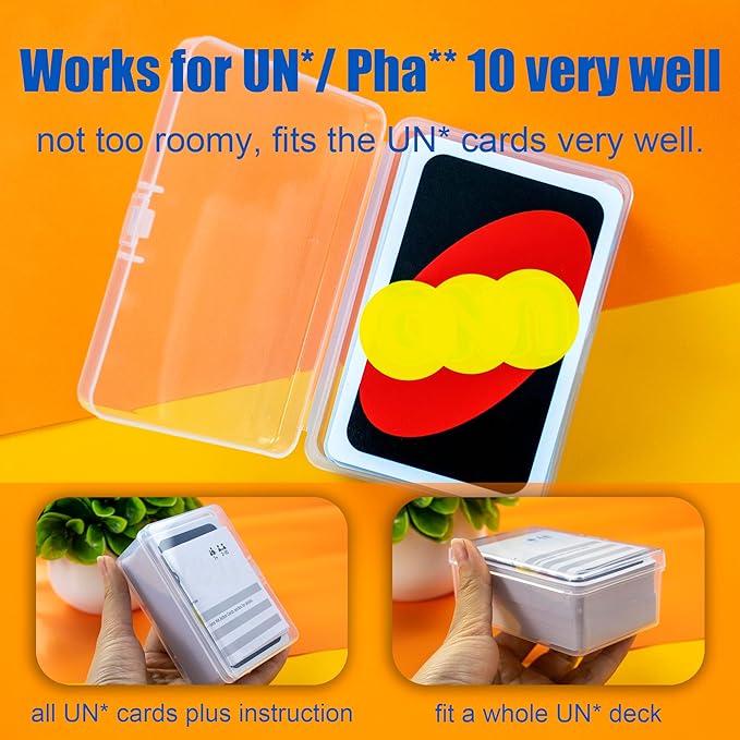 4 Pcs Playing Card Case, Works for 112 Standard UN* Cards And Other Same Or - Image 3