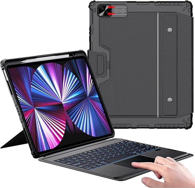 Nillkin iPad Air 13 inch Case Keyboard, Slide Camera Cover, iPad Pro 12.9 by Nillkin