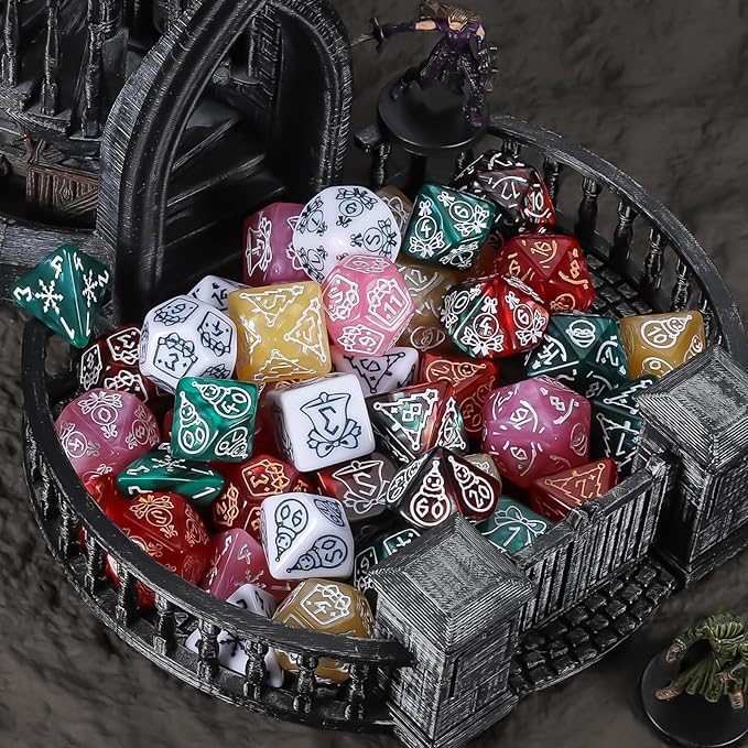 CiaraQ Polyhedral Dice Set, 6 Colors - Image 4