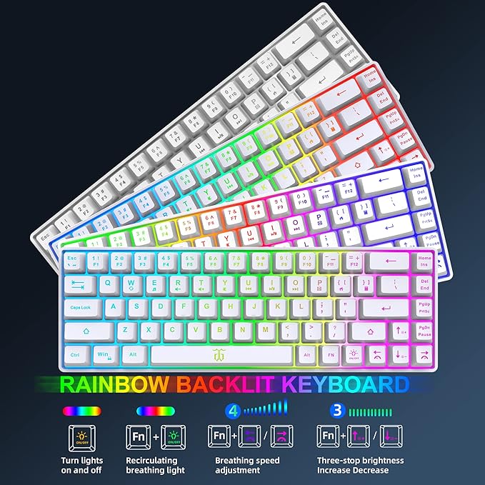 Snpurdiri 60% Wireless Gaming Keyboard and Mouse Combo, LED Backlit - Image 8