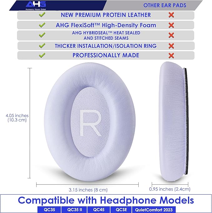 Replacement QC Ear Pad and Headband Pad Kit Cushion. Compatible - Image 6