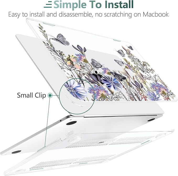 TWOLSKOO Compatible with M4 MacBook Air 13.6 inch Case 2025-2022 Release M4 - Image 4