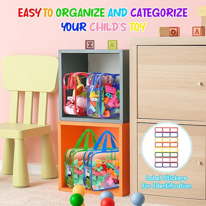 8 Packs Large Toy Storage Bags - Image 5