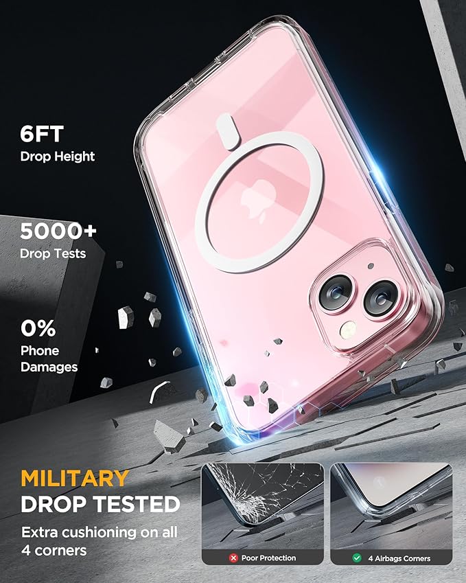 Miracase Glass Series for iPhone 15 Case Full-Body Magnetic Case - Image 5