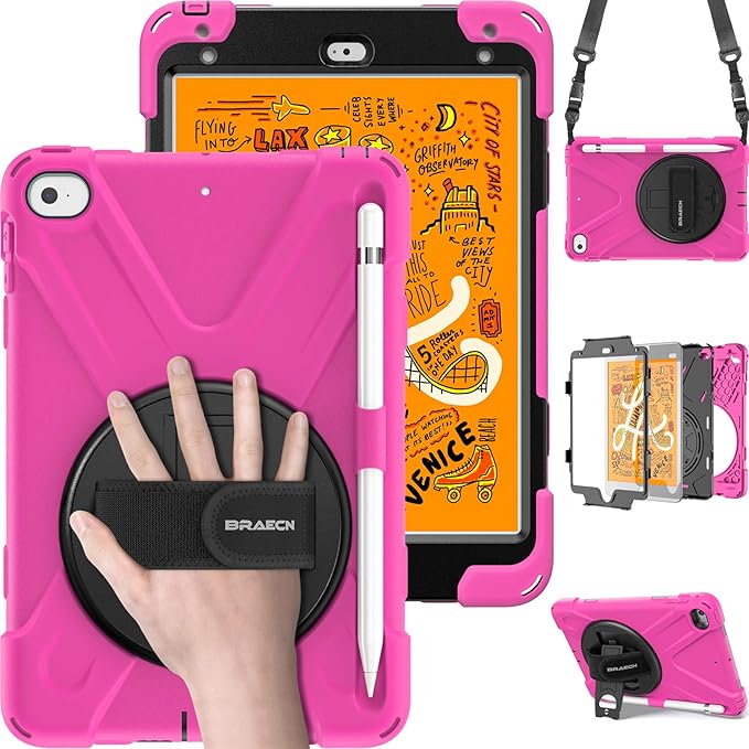 BRAECN iPad mini 5 Case, iPad mini 4 Case, Heavy Duty Shockproof Protective by BRAECN