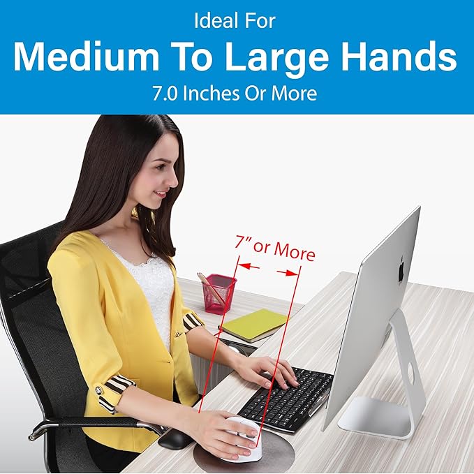 Evoluent – Inventor of the Vertical Mouse – VM4RW Ergonomic Vertical Mouse - Image 8