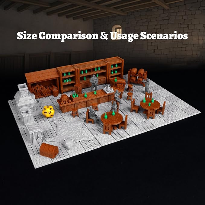 AUSPDICE 6PCS Modular DND Terrain Set - Image 3