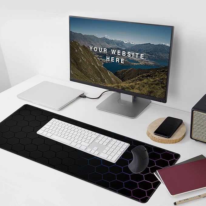 Hexagon Honeycomb Large Mouse Pad, Gaming Keyboard Desk Pad, Extended Mouse Mat - Image 6