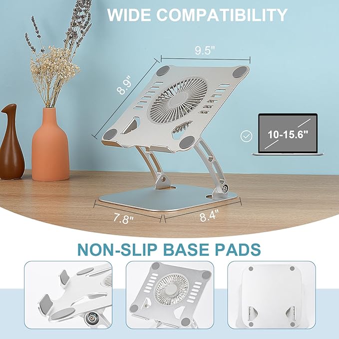 SHUWEI 360° Rotating Laptop Cooling Stand - Image 6