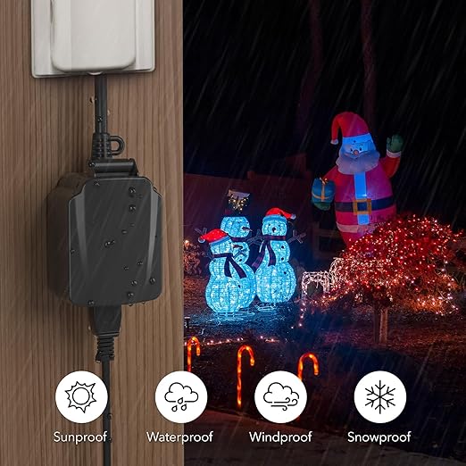 BN-LINK 24-Hour Mechanical Outdoor Light Timer, Waterproof, Heavy Duty - Image 5