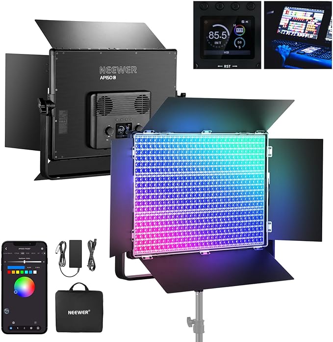 NEEWER 150W RGB LED Panel Video Light Kit by Neewer