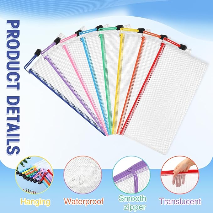 Jetec 32 Pcs Mesh Zipper Bags Toy Storage Bikini Organizer Bag Bolsas Para - Image 3