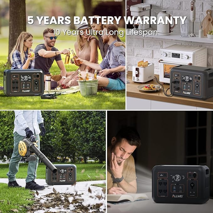 ALLWEI LiFePO4 Solar Generator 1200W - Image 7