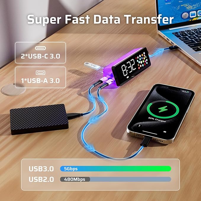 LTC Laptop Docking Station, 7-in-1 USB C Hub - Image 7