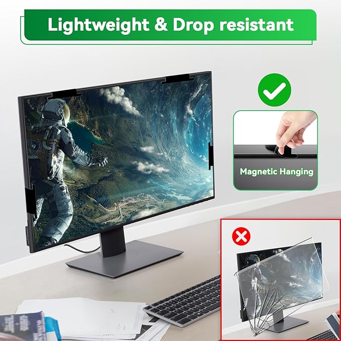 Magnetic 27 Inch Computer Anti Blue Light Screen Protector - Image 4