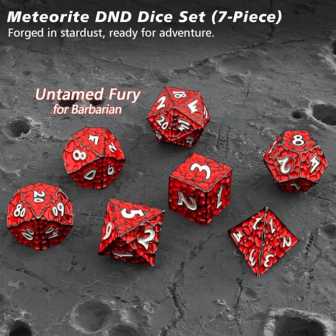 PJOY Metal D&D Dice Set for Dungeons and Dragons Dice - Image 3