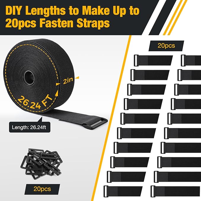 26ft x 2in Heavy Duty Cable Straps - Image 4