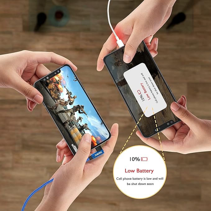 90 Degree iPhone Charger 10FT 2Pack USB Lightning Cable 10 Foot Right Angle - Image 6