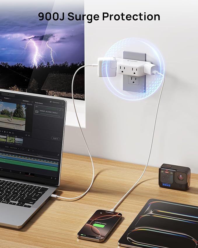TROND Outlet Extender Surge Protector - Image 5