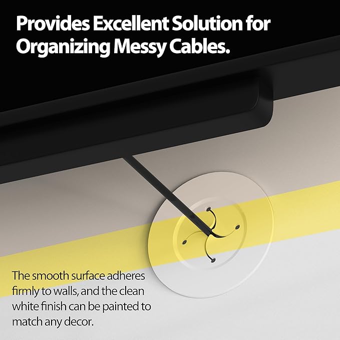 in Wall Cable Management Kit, 3inch Easy Install Cord Covers Kit, Cord Hiding - Image 3